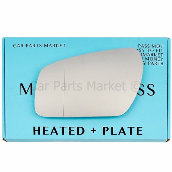 For Ford Fusion 05-10 Left Side Aspheric Electric Wing Mirror Glass with Plate