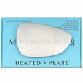 Miniatyrbillede 1 af 2: For Ford Fiesta 08-17 Right Aspheric Electric Wing Door Mirror Glass w/ Plate