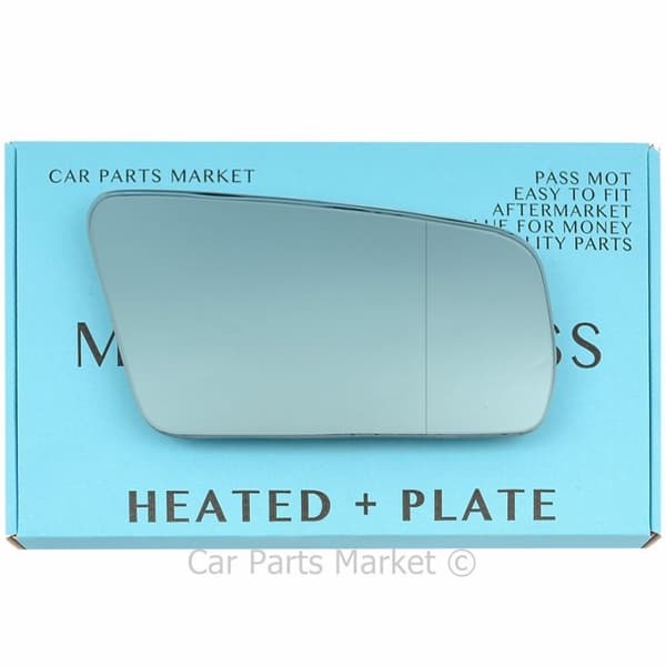 Right blue Wide Angle Wing Mirror Glass For Audi 100 200 1982-1991 Heated Plate