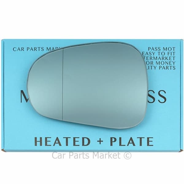 Left blue Wide Angle Wing Mirror Glass For Alfa Romeo Mito 08-18 Heated +Plate