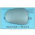 Miniatyrbilde 1 av 2: Left blue Wide Angle Wing Mirror Glass For Alfa Romeo Mito 08-18 Heated +Plate