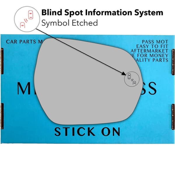 Right Driver Side BLIS BSM Wing Mirror Glass For Ford Puma SUV 2019-2023
