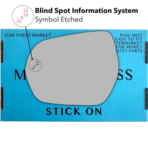 Left Passenger Side B:IS BSM Wing Mirror Glass For Ford Puma SUV 2019-2023