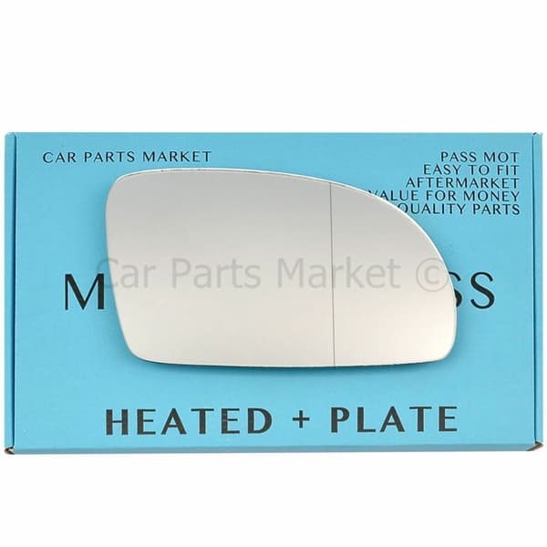 Right Side Wide Angle Wing Mirror Glass For VW New Beetle 1998-03 Heated +Plate