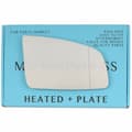 Miniatyrbillede 1 af 2: For Vauxhall Omega 00-03 Right Side Aspheric Electric Wing Mirror Glass w/ Plate