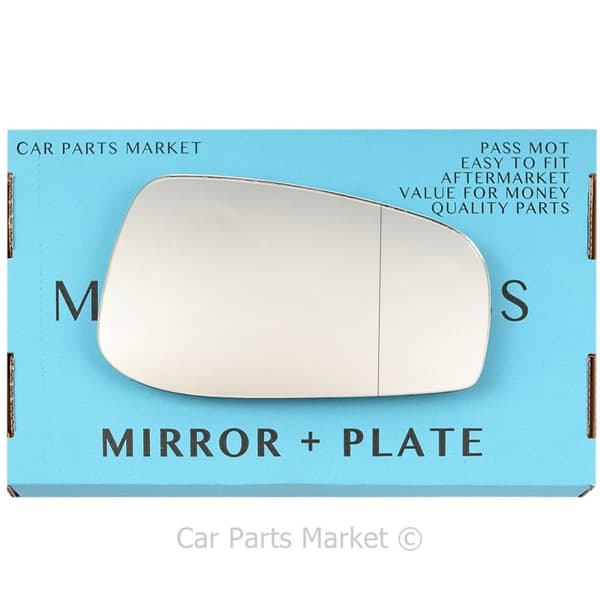 Right Driver Side Wide Angle Wing Door Mirror Glass For Volvo v70 2003-06 +Plate