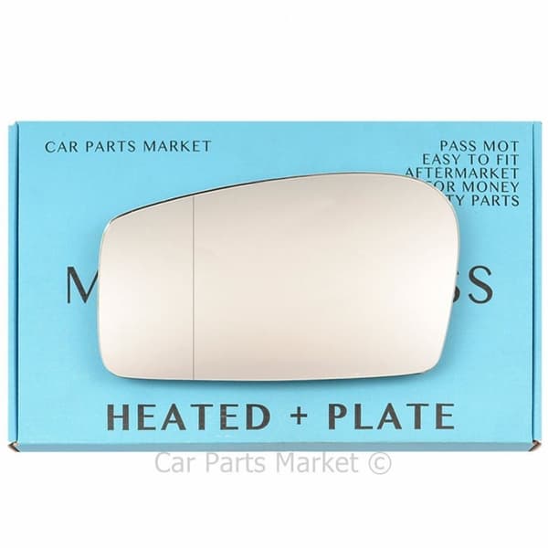 For Fiat Ulysse 1994-2002 Left Side Aspheric Electric Wing Mirror Glass +Plate