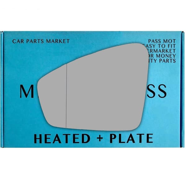 Left Side Wide Angle Wing Mirror Glass For VW Touareg mk3 2018-2023 Heated Plate