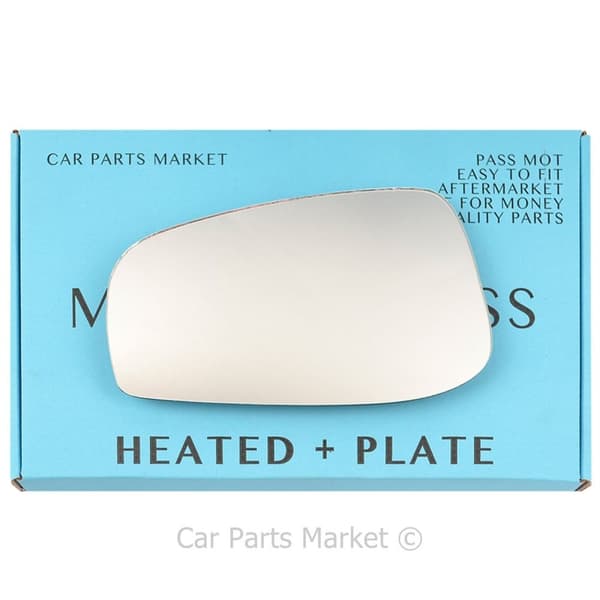 Left Passenger Side Wing Mirror Glass For Volvo v70 2003-06 Heated +Plate