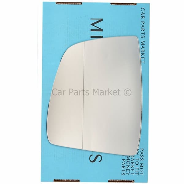 Left Side Wide Angle Wing Mirror Glass For Fiat Doblo mk2 2010-22 Heated + Plate