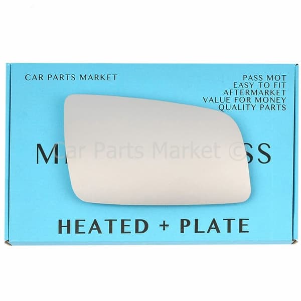 For Vauxhall Astra G 98-04 Right Driver Side Electric Wing Mirror Glass +Plate