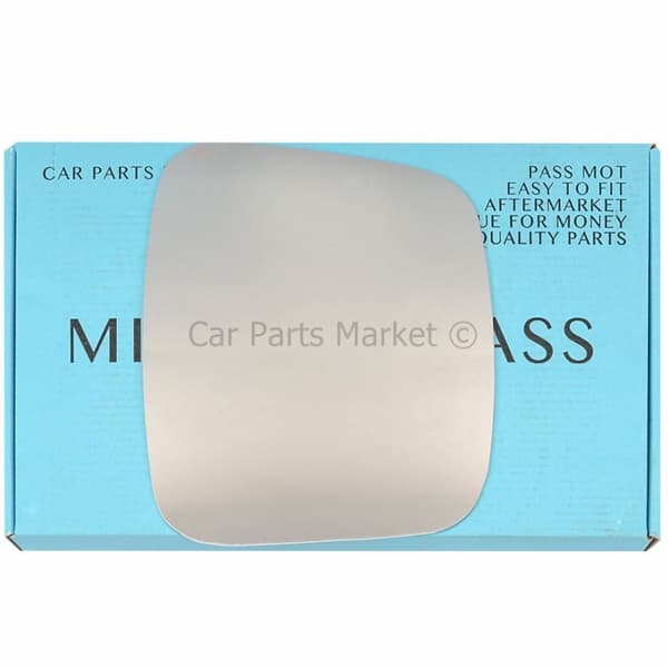 Right Side Flat Wing Door Mirror Glass For Peugeot Bipper 2008-17 Heated +Plate