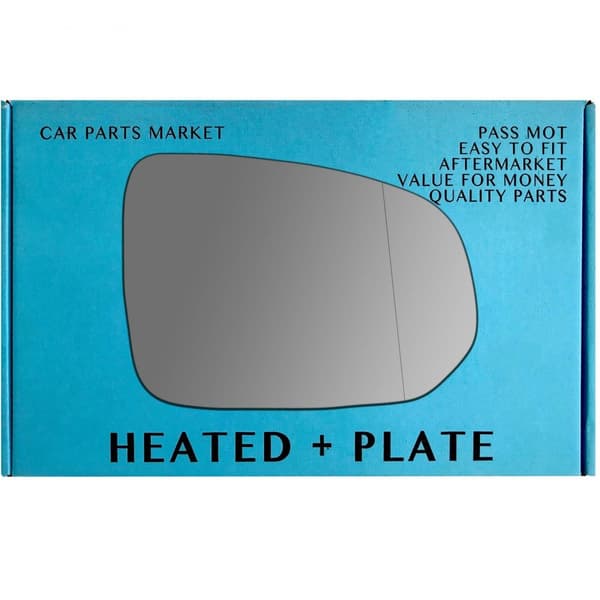 Right Driver Side Mirror Glass For Volvo XC60 2017-2023 wide Angle Heated Plate