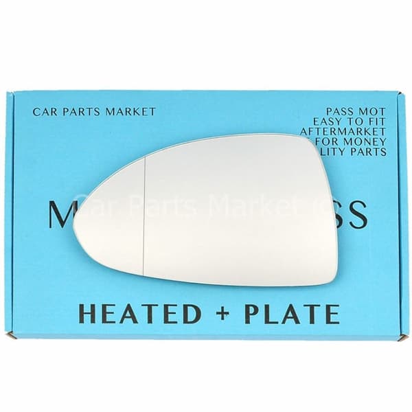 Left Side Wide Angle Mirror Glass For Vauxhall Corsa E 2014-20 Heated +Plate