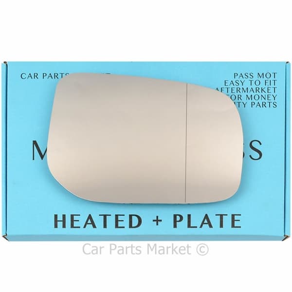 For TOYOTA AURIS 2006-12 Right Side WIDE Angle Heated Mirror Glass Driver +Plate