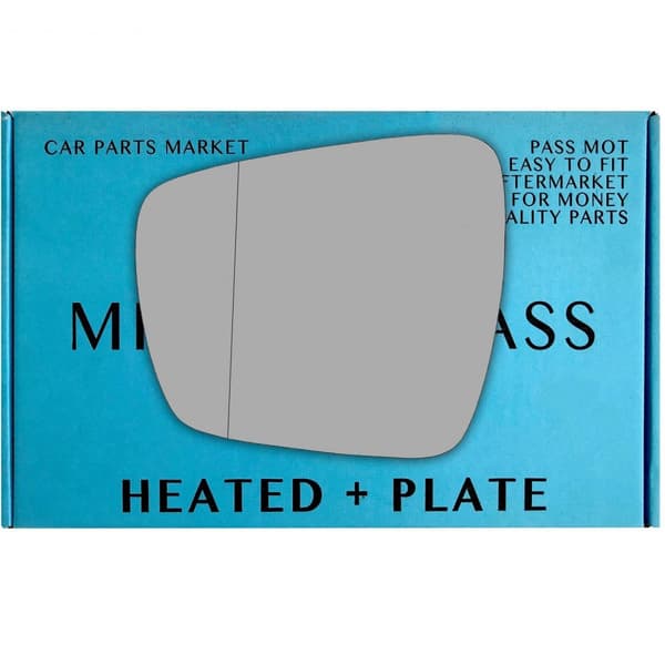 Left Passenger Side Wide Angle Mirror Glass Renault Koleos 2016-23 Heated Plate