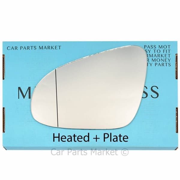 Left Side Wide Angle Wing Mirror Glass For Toyota Avensis 2015-2019 Heated Plate