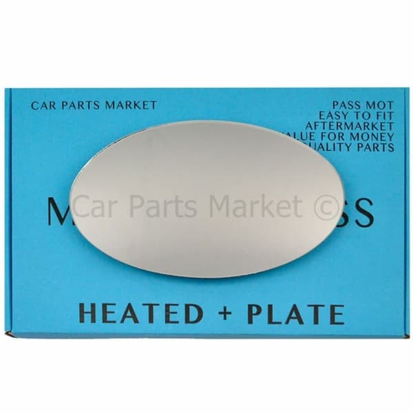 Left Side Mirror Glass For Mini one cooper hatchback 2001-2006 Heated + Plate