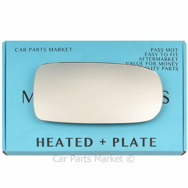 Right Side Wing Mirror Glass For Jaguar XJ 1994-2002 Heated + Plate