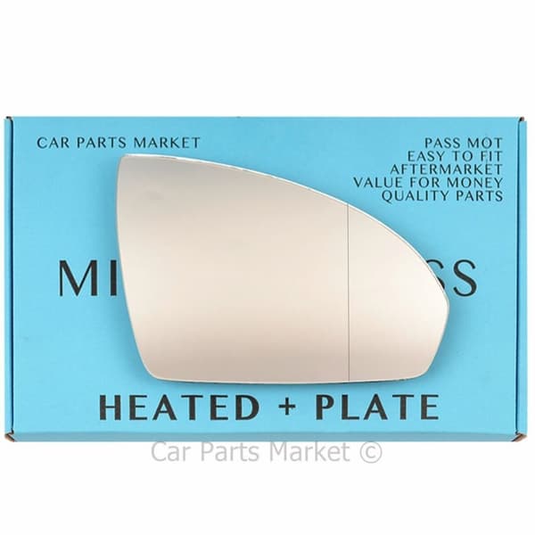 Right Side Wide Angle Wing Mirror Glass For Smart Fortwo 2007-2014 Heated +Plate