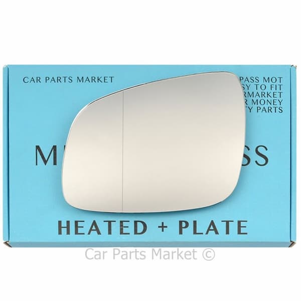 For Chevrolet Spark 09-15 Left Side Aspheric Electric Wing Mirror Glass +Plate