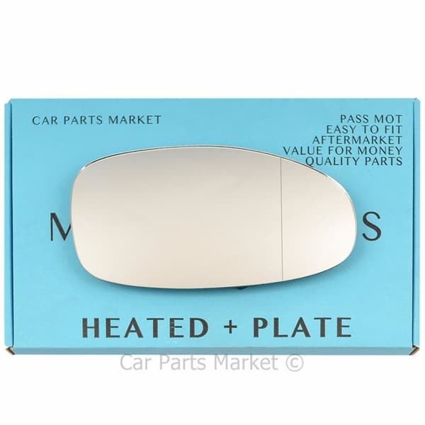 Right Side Wide Angle Wing Mirror Glass For Chrysler Neon 1994-99 Heated +Plate