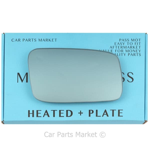 For Volvo s70 v70 1996-2000 Right Driver Side Blue Electric Mirror Glass +Plate