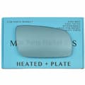 Miniatyrbilde 1 av 2: For Seat Alhambra 98-10 Right Driver Electric Blue Mirror Glass with Plate