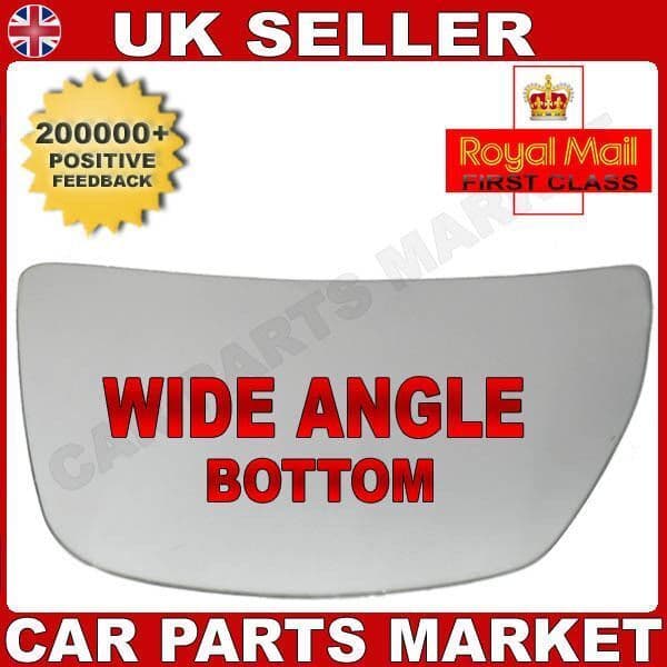 For IVECO DAILY 06-14 BLIND SPOT BOTTOM Right Driver Side Wing Door Mirror Glass