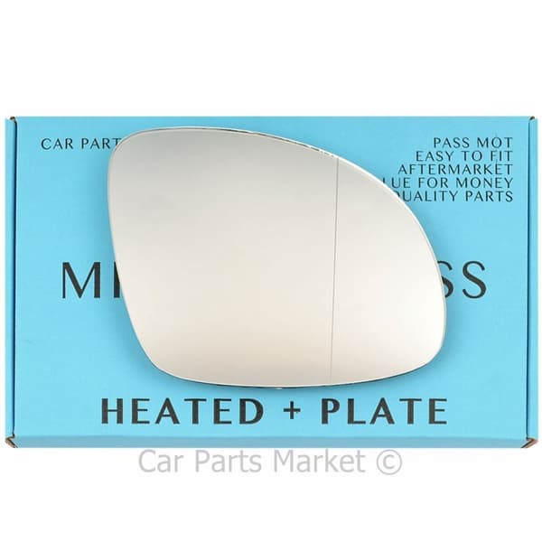 Right Side Wide Angle Wing Mirror Glass For Skoda Yeti 09-17 Heated +Plate