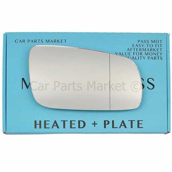 For Seat Alhambra 98-10 Right Side Aspheric Electric Mirror Glass with Plate