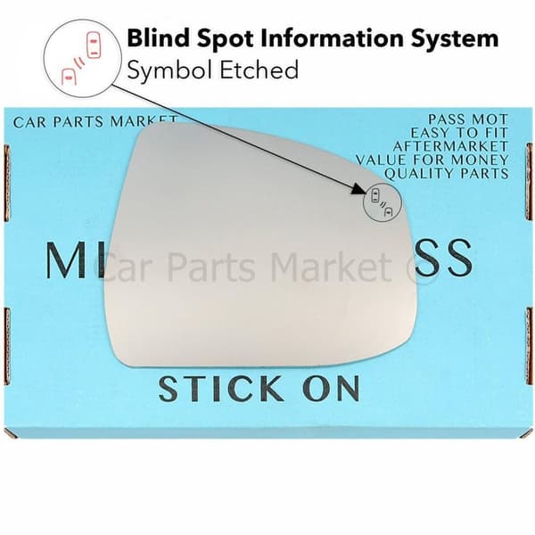 Right hand Driver Side BLIS BSM Wing Door Mirror Glass For Ford Focus 2008-2014