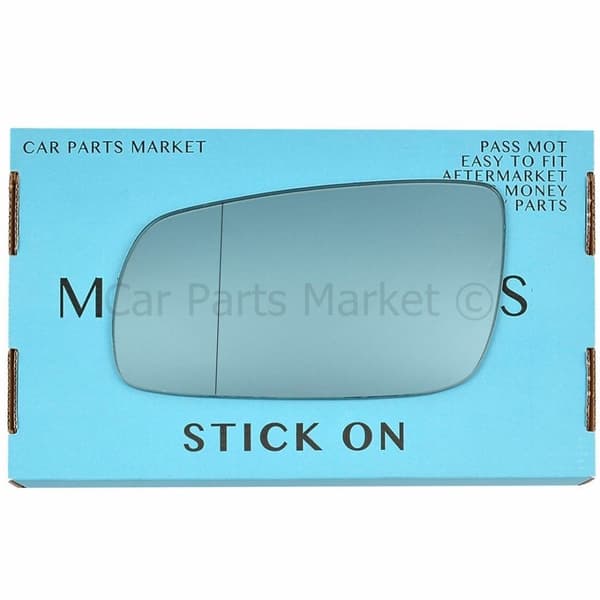 Left Passenger Side Wide Angle blue Wing Door Mirror Glass For Audi A4 1994-1999