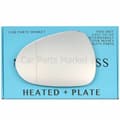 Miniatyrbilde 1 av 2: For Seat Leon 09-12 Left Passenger Aspheric Electric Wing Mirror Glass w/ Plate