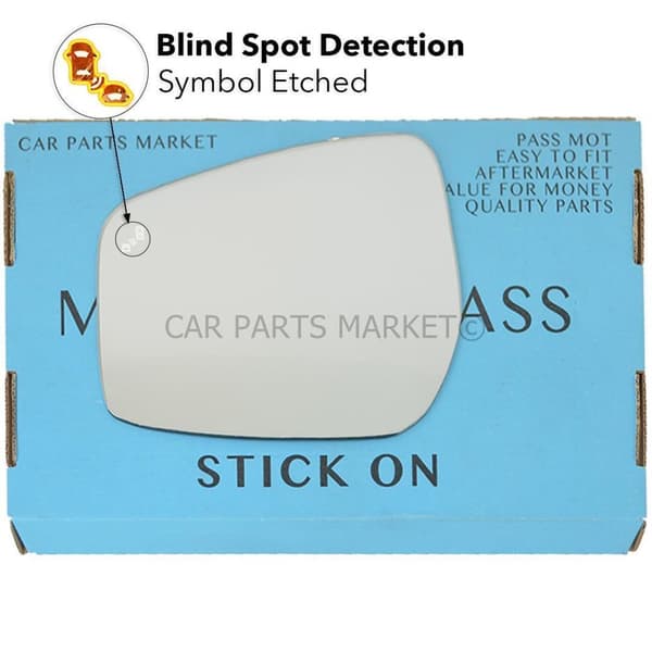 Left Side Replacement BSD BSM Wing Mirror Glass For Nissan Note 2013-2017