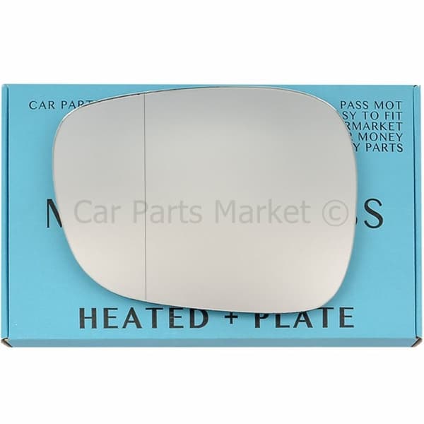 For BMW X3 2010-2014 Left Passenger Aspheric Electric Wing Mirror Glass +Plate