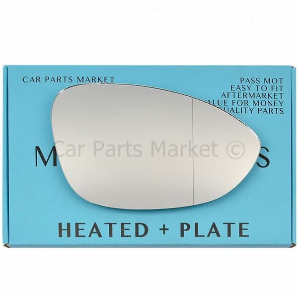 For BMW Z4 2009-2017 Right Driver Side Aspheric Electric Mirror Glass +Plate