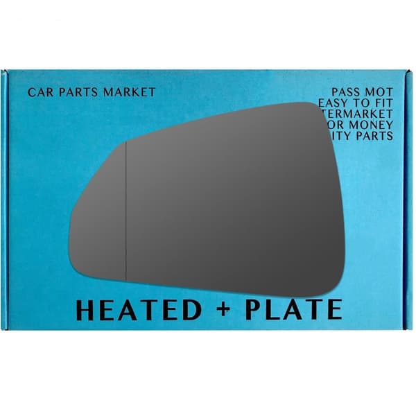 For BMW iX2 2023+ Left Aspheric Electric Wing Mirror Glass +Plate