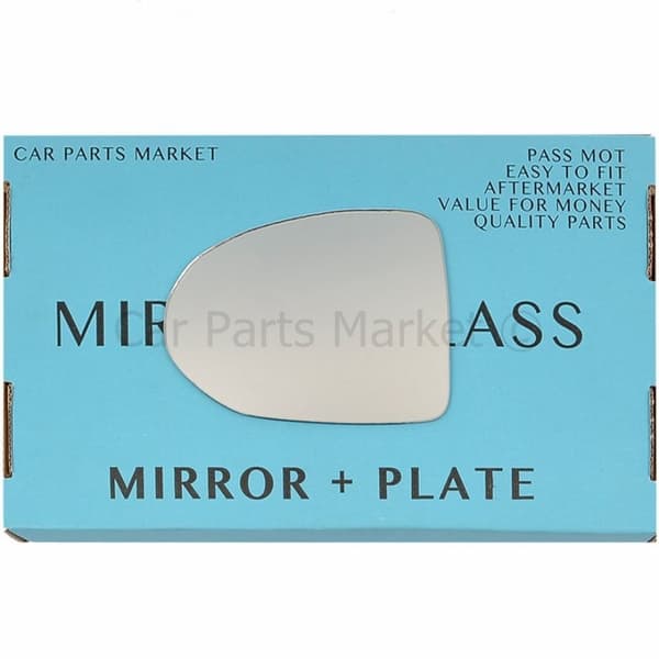 (small 11.5 x 8.7) Left Side Wing Door Mirror Glass For BMW ac Schnitzer + Plate