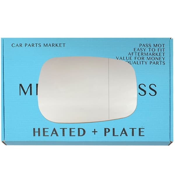 Right Wide Angle Wing Mirror Glass For Renault scenic rx4 00-03 Heated + Plate