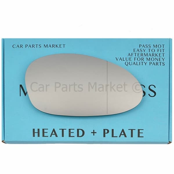 Right Wide Angle Wing Mirror Glass For BMW 3 Series 05-08 Heated +Plate