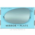 Miniatyrbillede 1 af 2: For Renault Espace 97-02 Left Passenger Side Blue Wing Mirror Glass with Plate