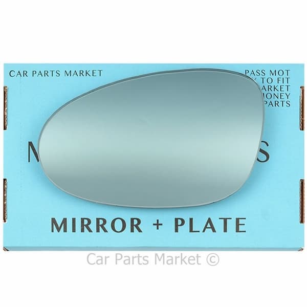 For Renault Espace 97-02 Left Passenger Side Blue Wing Mirror Glass with Plate