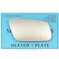Miniatyrbillede 1 af 2: For Audi A4 99-01 Right Driver Aspheric Electric Wing Mirror Glass with Plate