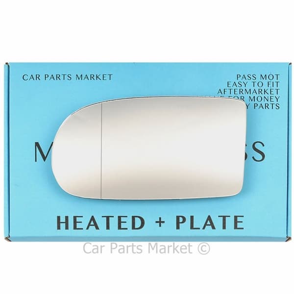 Wide Angle Left Wing Mirror Glass For Renault Espace MK2 1991-96 Heated +Plate