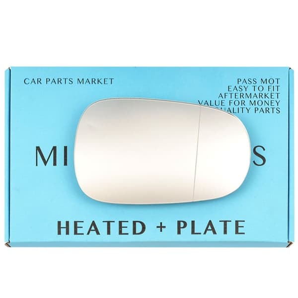 Right Side Wide Angle Wing Mirror Glass For Renault Modus 2004-2008 Heated Plate