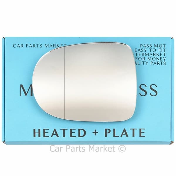 For Renault Clio mk3 09-12 Left Side Aspheric Electric Mirror Glass with Plate