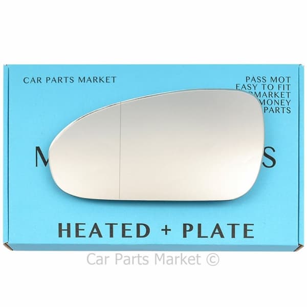 For Audi RS4 saloon avant 06-08 Left Aspheric Electric Wing Mirror Glass +Plate