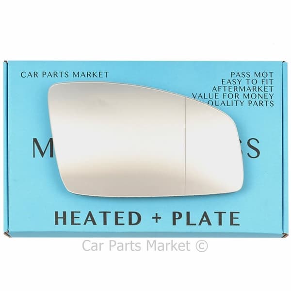 For Renault Espace 03-09 Right Side Aspheric Electric Wing Mirror Glass w/ Plate