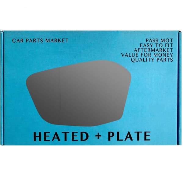 Left Side Wide Angle Mirror Glass Peugeot 308 2022-2023 Heated Plate